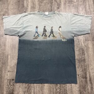 Vintage Beatles Crossing Abbey Road Tie Dye T Shirt London Rock Band